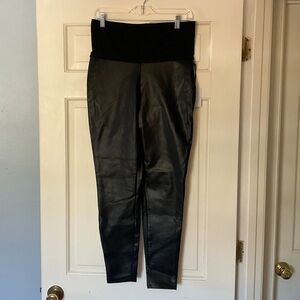 Hatch The Faux Leather Legging Pants Maternity Stretch Vegan Black Size S NWT